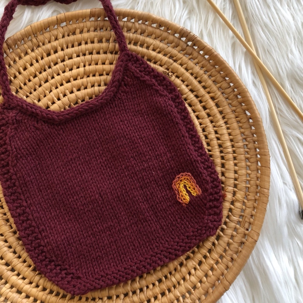 Knit Baby Bib